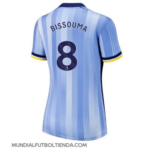 Camiseta Tottenham Hotspur Yves Bissouma #8 Segunda Equipación Replica 2024-25 para mujer mangas cortas